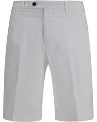 Germano 1952 - Shorts With Extended Flap Cotton Bermuda - Lyst