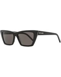 Saint Laurent - Cateye Sunglasses Sl 276 Mica 001 53Mm Ysl Plastic (Acetate) - Lyst