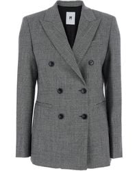 PT Torino - Double-Breasted Jacket With Peak Revers - Lyst