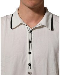 Dolce & Gabbana - Leaf Print Silk Crew Neck T-Shirt Cotton - Lyst