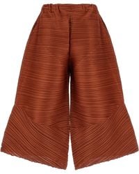 Pleats Please Issey Miyake - Polyester Casual Pants - Lyst