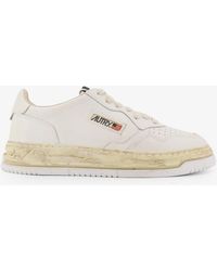 Autry - Super Vintage Low Leather Sneakers Trainers - Lyst