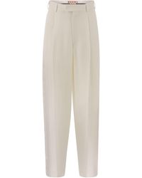 Marni - Cady Tailored Trousers - Lyst