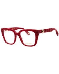 Roberto Cavalli - Eyeglasses Square Full Rim, Shiny Frame And Clear Demo Lenses Lens Vrc106V09Ez - Lyst