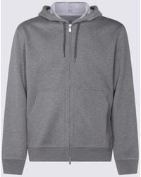 Brunello Cucinelli - Cotton Blend Hoodie - Lyst