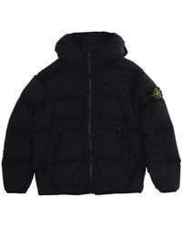Stone Island - Short Parka Tech Fabric Padded Jackets - Lyst