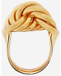 Jil Sander - Brass Ring With Braided Detail - Lyst
