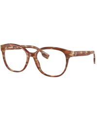 Burberry - Eyeglasses Square Full Rim, Spotted Frame And Clear Demo Lenses Lens Be23323915 - Lyst