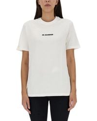 Jil Sander - T-shirt With Logo - Lyst