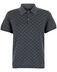 Gucci - Polo Shirt Wool-Silk Wool And Silk T-Shirts - Lyst