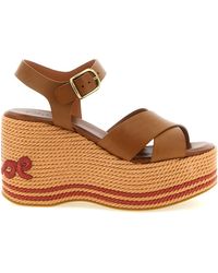 Chloé - Embroidered Wedge - Lyst