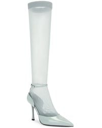 Givenchy - Show Stocking Pump 95Mm_Grey - Lyst
