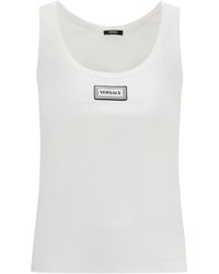 Versace - Tank Top Cotton Rib Stretch Cotton; Elastane - Lyst