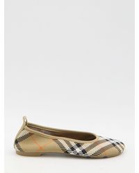 Burberry - Quilted Checked Baby Ballerinas - Lyst