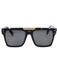 Philipp Plein - Sunglasses Square Full Rim, Dark Havana Frame And Lens Spp0800722 - Lyst