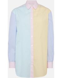 MC2 Saint Barth - Brigitte Striped-Print Seersucker Shirt With Saint Barth Embroidery - Lyst