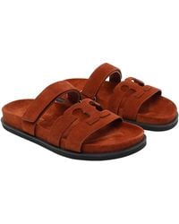 Tory Burch - Sandals Suede Leather/Rubber Sole - Lyst