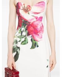 Alice + Olivia - Printed Long Dress - Lyst