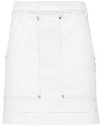 Brunello Cucinelli - Cotton Straight Skirt - Lyst