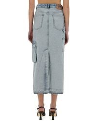 Moschino - Long Skirt Cotton - Lyst
