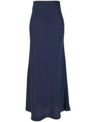 Le Plain - Long Skirt With Ruffle Detail - Lyst