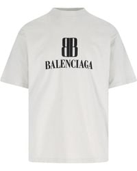 Balenciaga - T-Shirt With Printed Logo - Lyst