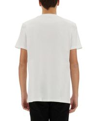 Balmain - T-Shirt With Logo Viscose Polyester T-Shirts - Lyst