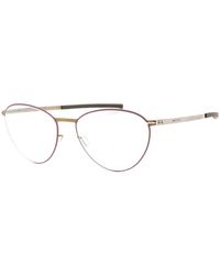 Ic! Berlin - Eyeglasses Round Full Rim, Orchid Bronze Circle Warm Frame And Clear Demo Lenses Lens Boreasm1419119 Sunglasses - Lyst
