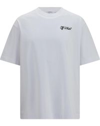 Off-White c/o Virgil Abloh - Script Logo Skate T-Shirt Cotton T-Shirts - Lyst