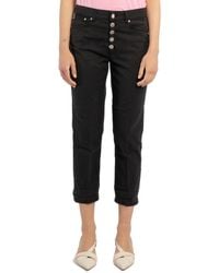 Dondup - Straight Leg Cropped Trousers - Lyst