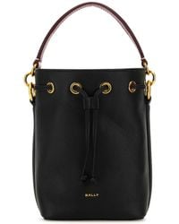 Bally - Leather Small Code Bucket Bag - Lyst