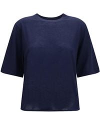 Loulou de Saison - Nala Fine-Knit Cashmere T-Shirt Kashmir/Capra Hircus T-Shirts - Lyst