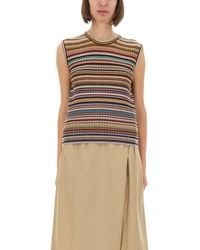 Paul Smith - Signature Stripe" Knit Vest - Lyst