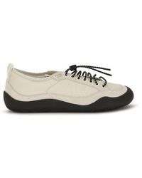 Prada - Sneakers Leather & Fabric - Lyst