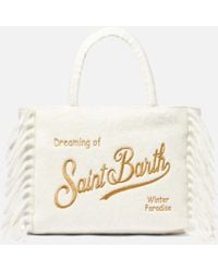 Mc2 Saint Barth - Vanity Blanket Shoulder Bag With Fringes - Lyst