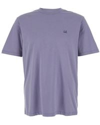 C.P. Company - T-Shirt With Logo Printed On The Front - Lyst
