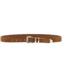 Brunello Cucinelli - Metal Toe Cap Belt - Lyst