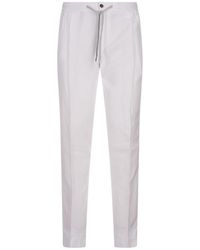 PT Torino - Linen Blend Soft Fit Trousers - Lyst