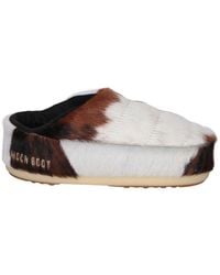 Moon Boot - No Lace Cow-Printed Pony Mules - Lyst