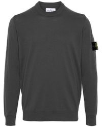 Grey stone island jumper mens hotsell