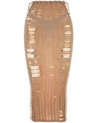 DIESEL - M-Calina Midi Skirt - Lyst