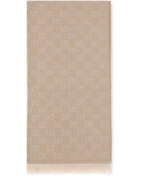 Gucci - Gg Supreme Embroidered Wool Scarf Ovis Aries - Lyst