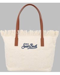 MC2 Saint Barth - Shoulder Bag City With Fringe Cotton - Lyst