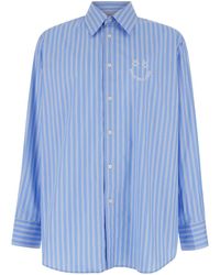 Bluemarble - Smiley Stripe Popelin Shirt - Lyst
