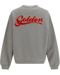 Golden Goose - Oversized Crewneck Sweater With Lettering On The Back - Lyst