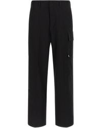 Fendi - Gabardine Trousers - Lyst