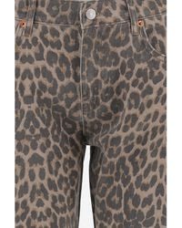RE/DONE - Jeans With Animal Print Cotton - Lyst