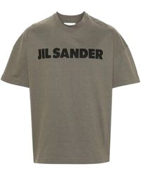 Jil Sander - Green Cotton T-shirt - Lyst