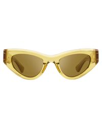 Bottega Veneta - Bv1142S Cat Eye Sunglasses 003 49Mm Plastic (Acetate) - Lyst