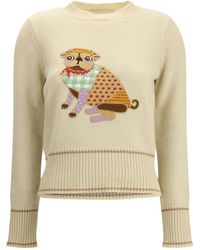 Valentino - Le Chien De La Maison Embroidered Sweater - Lyst